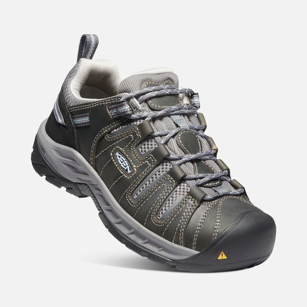 Keen Iş Ayakkabısı Kadın Gri - Flint Ii (Soft Toe) - Türkiye BYUC47958